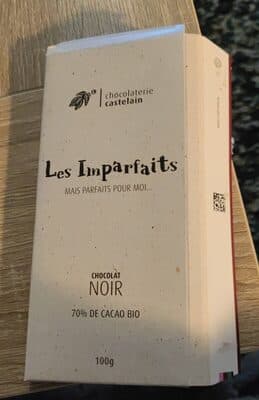 Chocolat noir, les Imparfaits by Chocolaterie Castelain - 70% chocolate bar