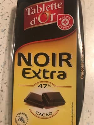 Noir Extra by Marque Repère - 47% chocolate bar