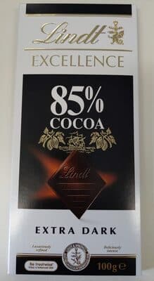 85% Cocoa Extra Dark Chocolate by Lindt - 85% chocolate bar