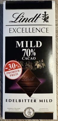 Mild 70% Cacao by Lindt Excellence - 70% chocolate bar