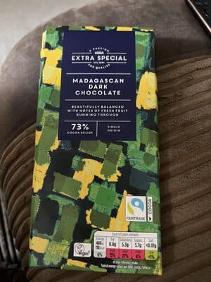 Madagascan Dark Chocolate by Asda Extra Special - 70% chocolate bar