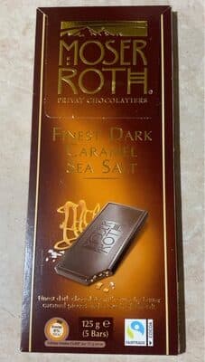 Moser roth Finest Dark Caramel Sea Salt by Moser Roth - 70% chocolate bar