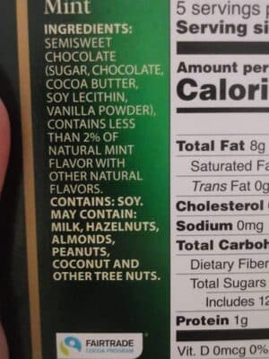 dark mint by Moser Roth - 70% chocolate bar