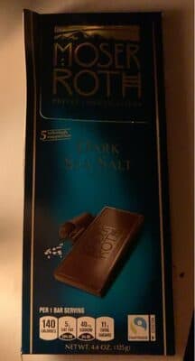 Dark Chocolate Sea Salt by Moser Roth - 70% chocolate bar