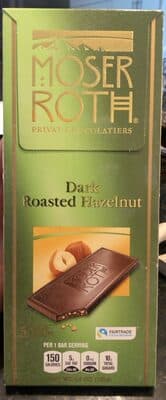 Dark Roasted Hazelnut Chocolate Bars by Aldi - 70% chocolate bar