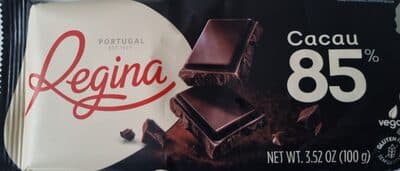 Chocolate Cacau 85% by Regina - 85% chocolate bar
