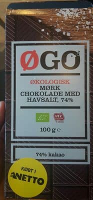 Øgo Dark Chocolate 70% by Øgo - 70% chocolate bar