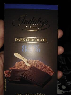 Dark Chocolate 85% by Indulge Collections - 85% chocolate bar