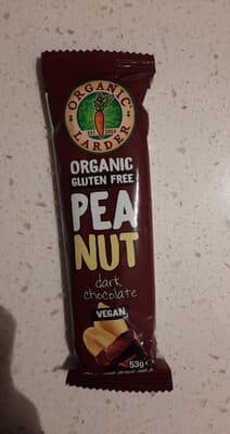 Peanut Dark Chocolate by Organic Larder - 70% chocolate bar