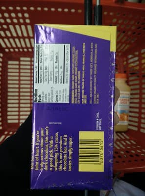 Organic Dark Chocolate Bar 73% Cacao by Trader Joe's - 73% chocolate bar