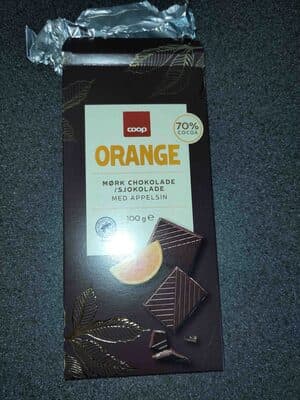 Mørk chokolade med appelsin by Cemoi chocolatier - 70% chocolate bar