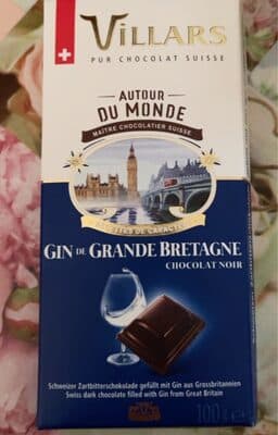 Gin de Grande Bretagne by Villars - 70% chocolate bar