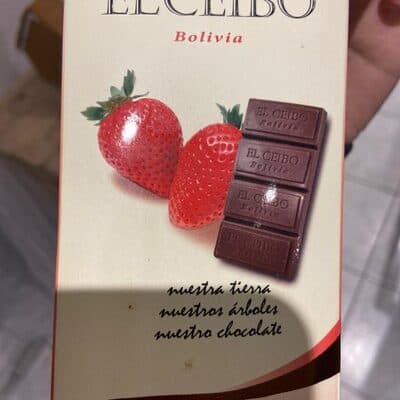 Fine Dark Gourmet sabor Frutilla by El Ceibo - 70% chocolate bar