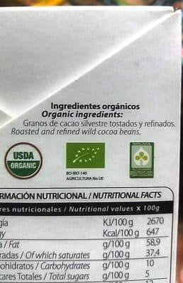Wild Beni 100% Cacao by Baure - 100% chocolate bar