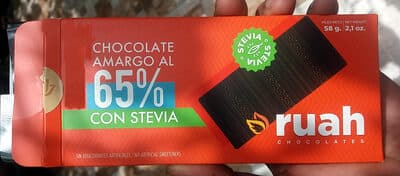 Chocolate Amargo al 65% by Chocolates Ruah - 65% chocolate bar
