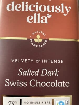 Salted Dark Swiss Chocolate by Unknown Maker - 70% chocolate bar