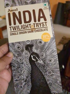 Twilight Tryst Single Origin Dark Chocolate by Amul - 70% chocolate bar