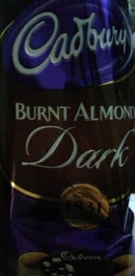 Burnt Almond Dark Chocolate Bar by Cadbury - 70% chocolate bar