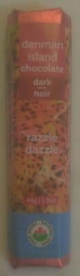 Razzle Dazzle Dark Chocolate by Denman Island Chocolate - 70% chocolate bar