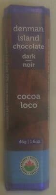 Cocoa Loco Dark Chocolate by Denman Island Chocolate - 70% chocolate bar