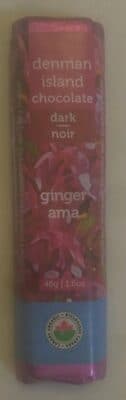 Gingerama Dark Chocolate by Denman Island Chocolate - 70% chocolate bar