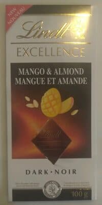 Mango & Almond Dark Lindt Excellence by Lindt - 70% chocolate bar