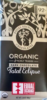 Total Eclipse Dark Chocolate Bar by Equal Exchange - 70% chocolate bar