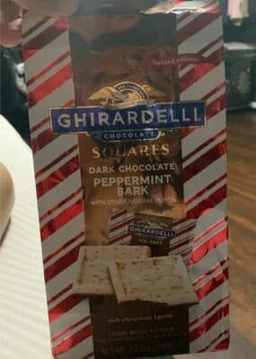 Peppermint bark by Ghirardelli Chocolate - 70% chocolate bar