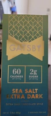 Sea Salt Extra Dark by Gatsby - 70% chocolate bar